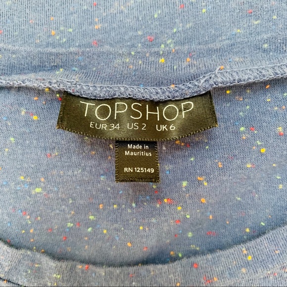 Blue TopShop Tee - Picture 3 of 4